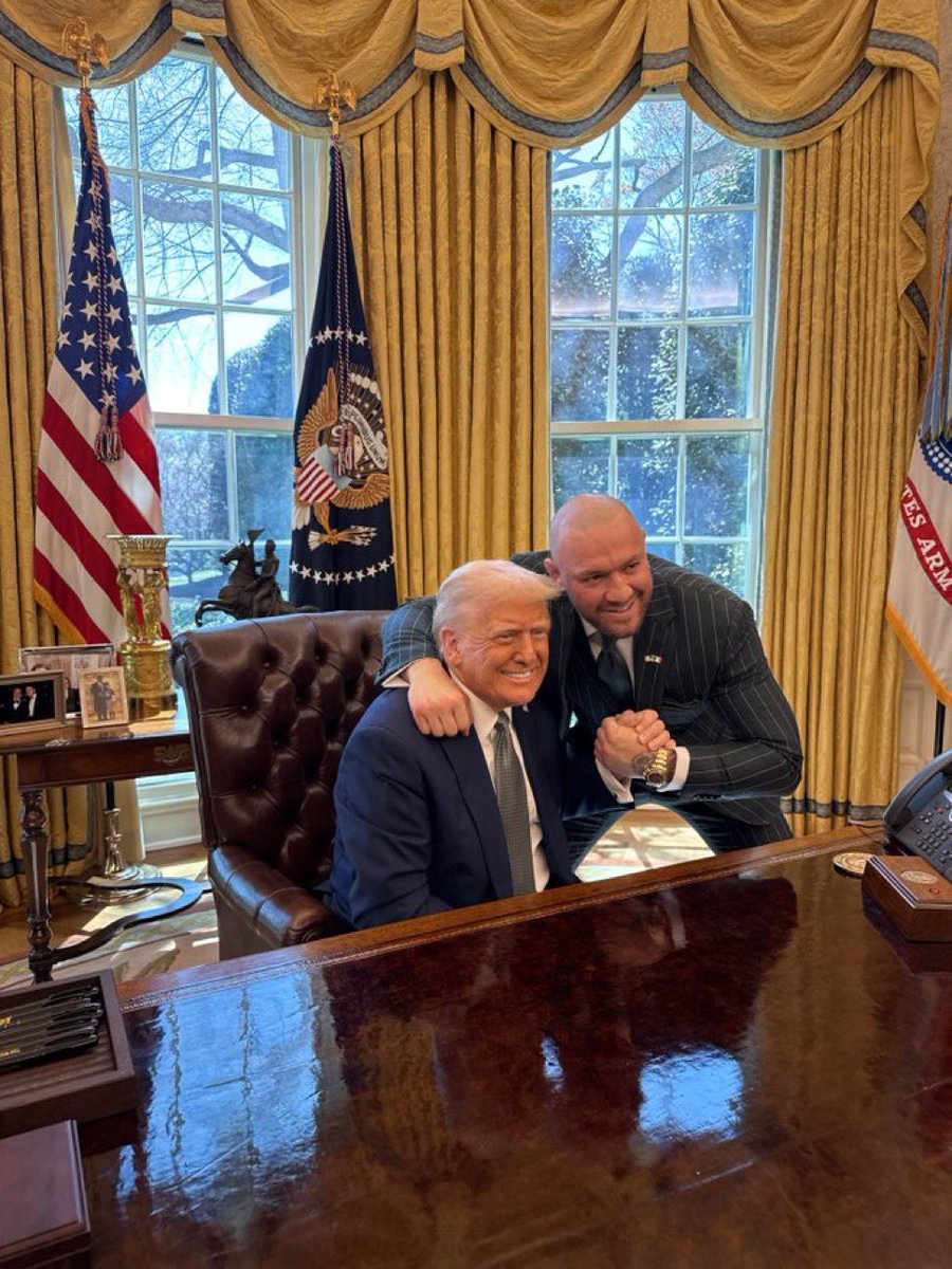 WATCH: McGregor meets Trump at White House this afternoon
